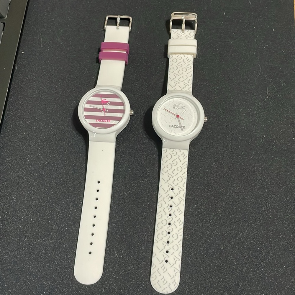 TWO total NON-WORKING Lacoste Sport Wristwatches